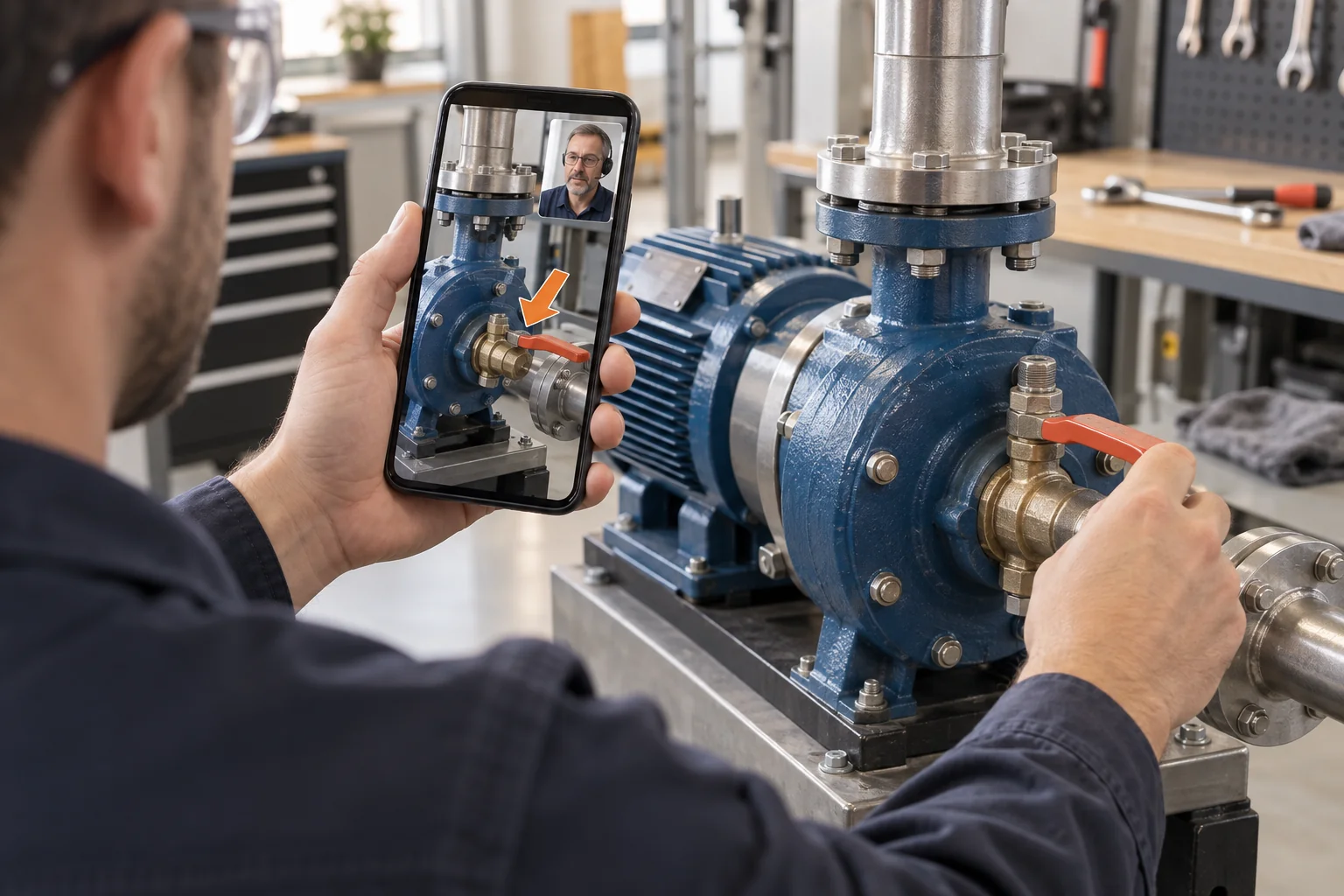 Remote visual assistance in a technical environment